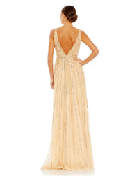 Sequin Ball Gown - Nude - Sale