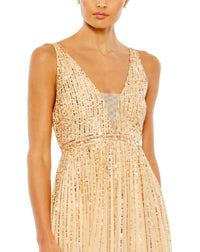 Sequin Ball Gown - Nude - Sale