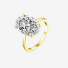 Hailey Bieber Oval Cut Engagement Ring