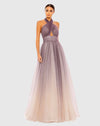 Mac Duggal Silvery Grey Tulle Ballgown #20376