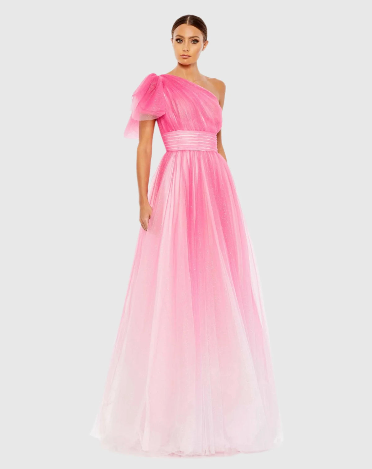 Mac Duggal Pink Ombre Princess Tulle Ballgown #20377 