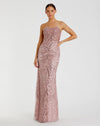 Mac Duggal, Blush Pink, Strapless Bustier Evening Gown Pink #20544 