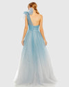 Glitter Ombre Ball Gown - Teal