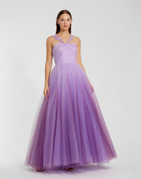 Mac Duggal, Cross Front Tulle Dress - Purple #20553