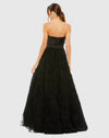 Strapless Bow Front Ball Gown - Black