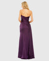 Strapless Bow Front Gown - Purple