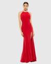 Mac Duggal Backless Halterneck cut out elegant gown - Red #25572 