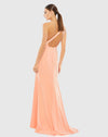 One Shoulder Jersey Mermaid Gown Bridesmaid - Rose Pink