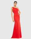 Mac Duggal Bridesmaids Dress One Shoulder Jersey Mermaid Gown - Red #26266 |