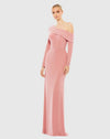 Mac Duggal Pink Drop Shoulder Long Sleeve Column Gown #26595 Rose Gold 