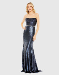 Mac Duggal, Midnight Strapless Evening Gown #26980 |