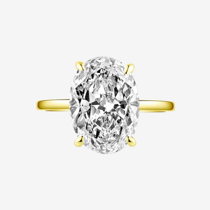 Hailey Bieber Oval Cut Engagement Ring