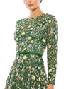 Floral Embellished Modest Gown - Antique Rose