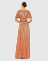 Embellished Butterfly Gown - Copper