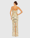 Patchwork column gown - Gold