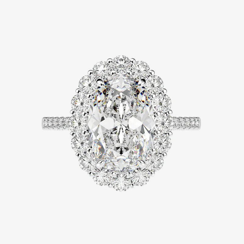 A stunning 5 carat oval shape engagement ring is perfect for proposals, engagement rings, or as a promise rings!