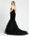 Sweetheart Neckline Mermaid Gown - Black