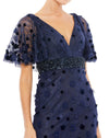 Embellished Floral Gown - Midnight