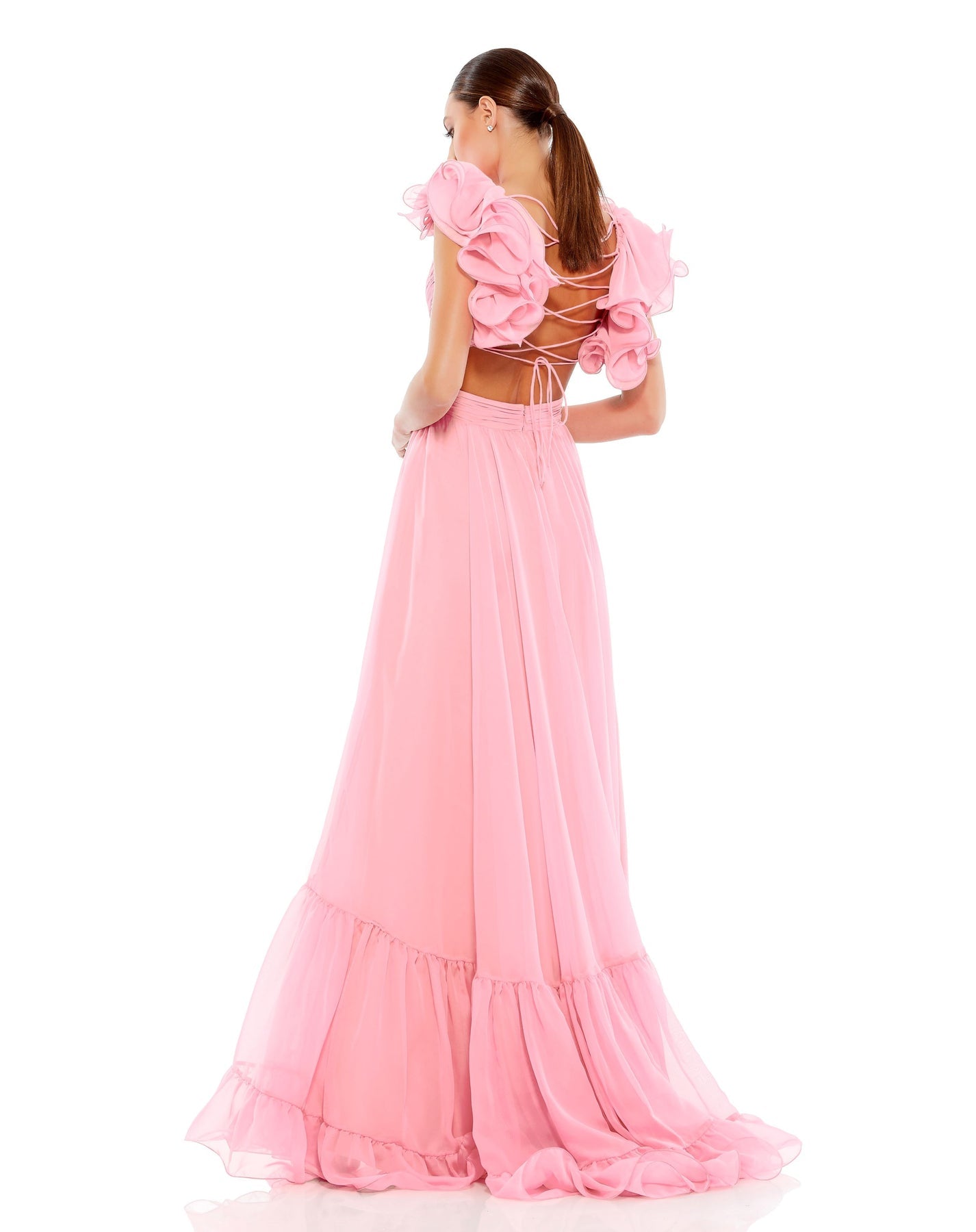 Ruffle 2024 tiered gown