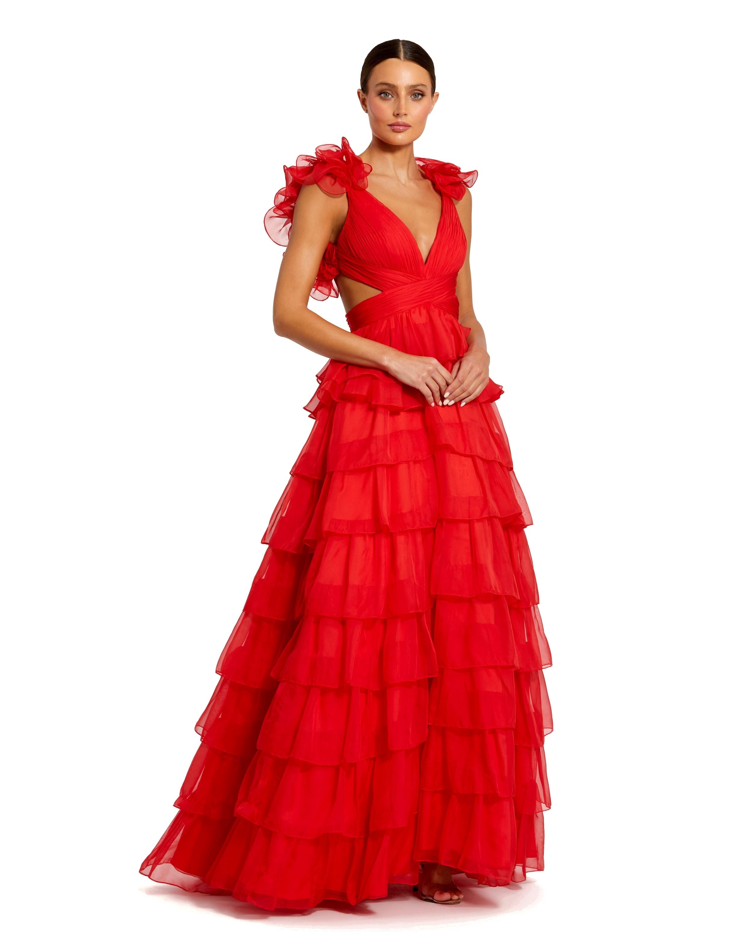 Ruffle ball gown online