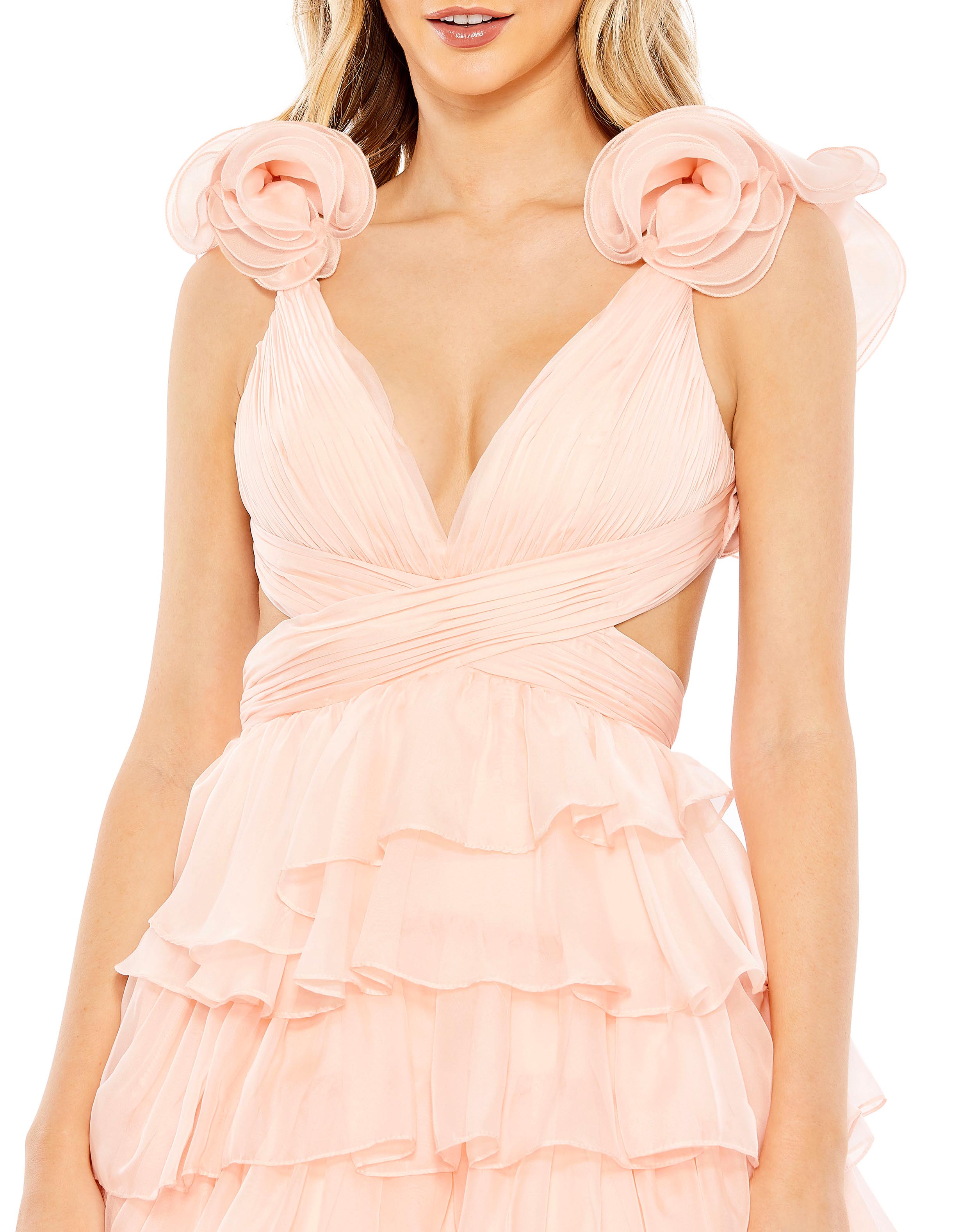 Mac duggal blush dress hotsell