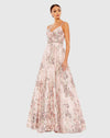 Mac Duggal Embellished Spaghetti Strap A Line Gown Rose Pink #67971 | Shop Bridesmaids Dresses 