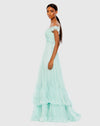 Ruffled Tiered Babydoll Gown - Mint