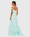 Ruffled Tiered Babydoll Gown - Mint