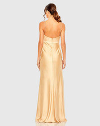 Keyhole Evening Dress - Champagne