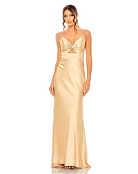 Keyhole Evening Dress - Ocean