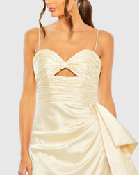 Cut-out side detail gown - Butter