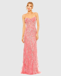 Mac Duggal #68511 Sweetheart Sleeveless Embellished Gown Pink