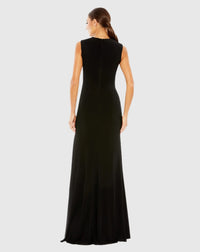 Sweetheart evening gown w rhinestone accents - Black