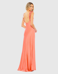 Empire Waist Bridal Gown - Coral