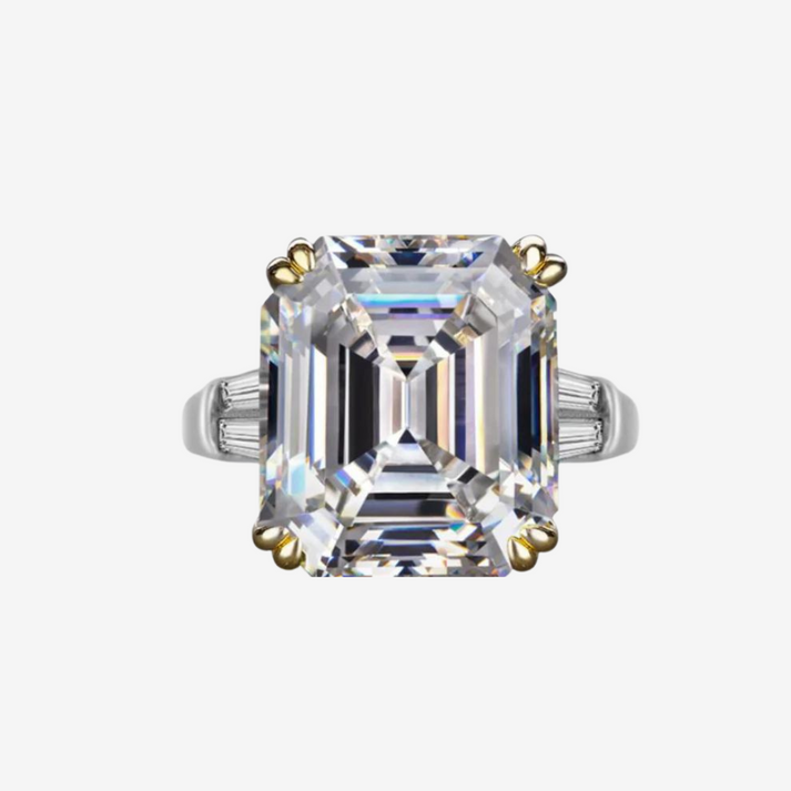 9.52 Carat, Asscher Cut Cocktail Ring