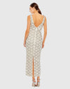 Beaded sleeveless column dress - Ivory