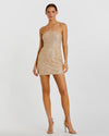 Mac Duggal #94196 Strapless Bustier Mini Dress - Nude 