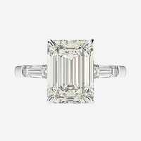 Emerald Cut Engagement Ring, 5 Carats