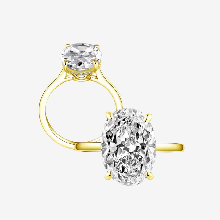 Hailey Bieber Oval Cut Engagement Ring