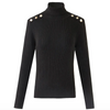 balmain inspired button detailed rollneck sweater is a sexy and sophisticated jumper made from soft ribbed knit, medium stretch fabric with beautiful button detailing. This turtleneck sweater is available in a series of colours and can be worn either casually or dressed up! 