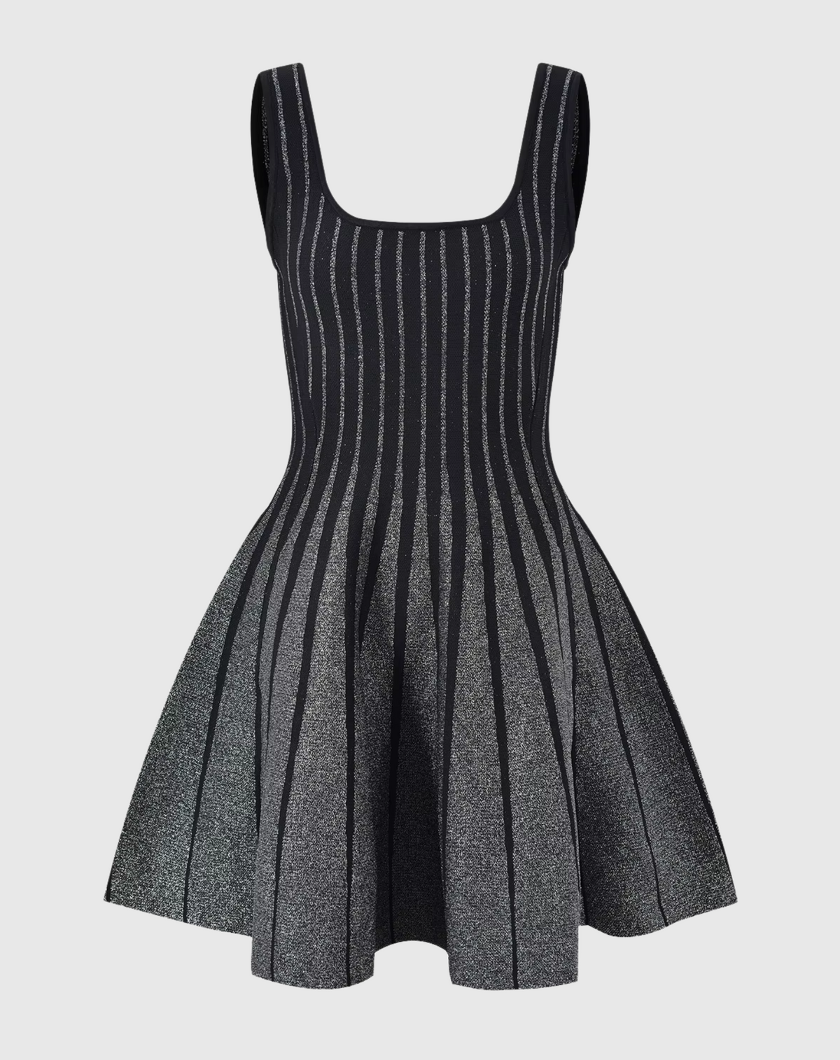 Alaia style mini dress black