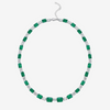 emerald green & Diamond Riviere Necklace