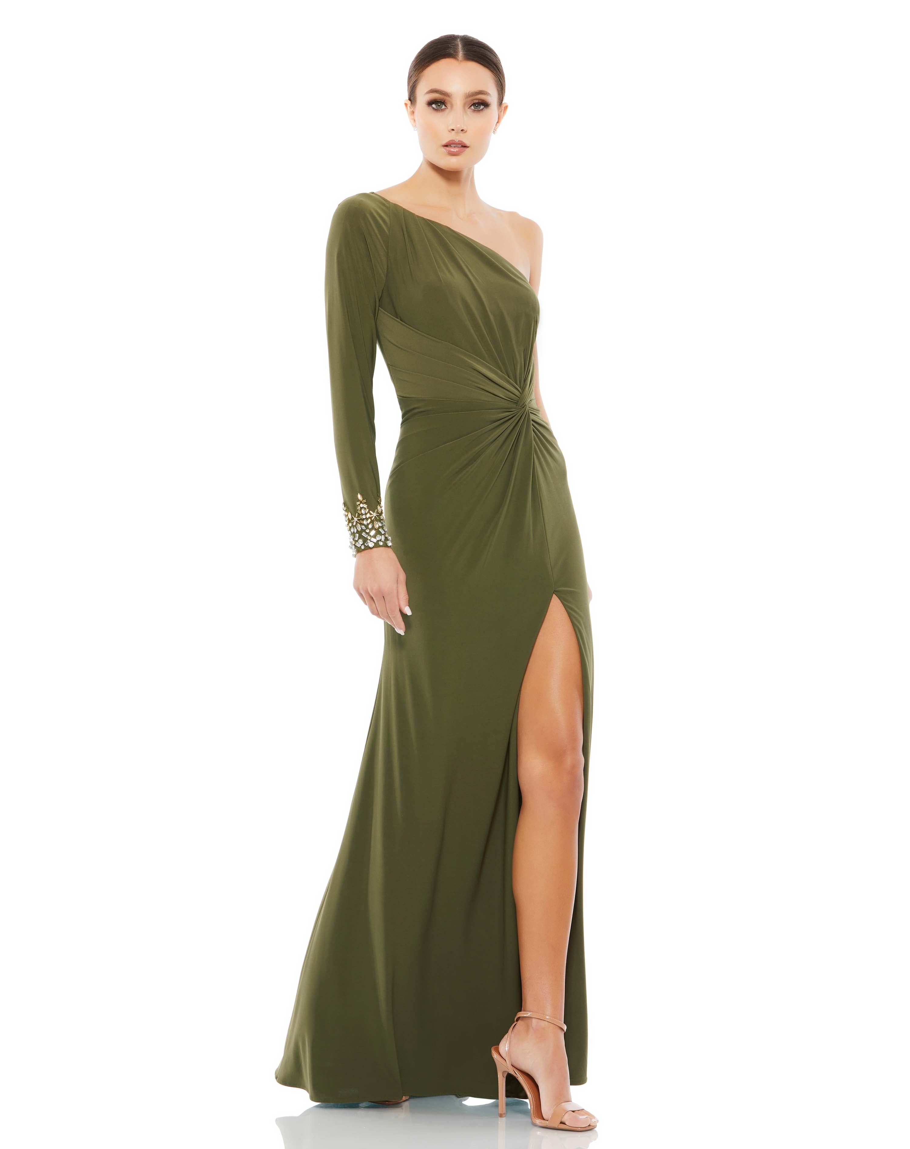 Long sleeve deals jersey gown